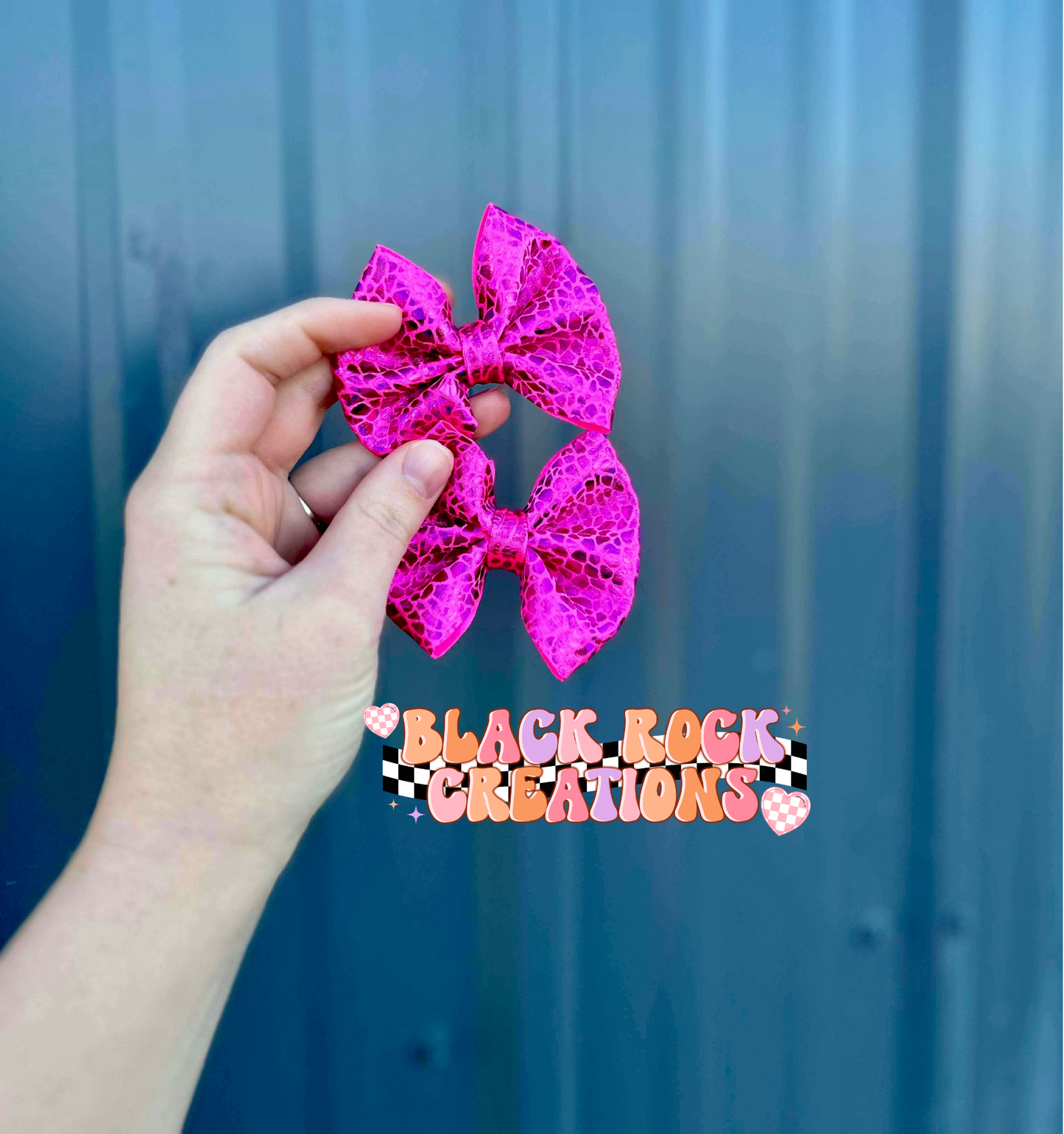 Pink holo bows - all styles