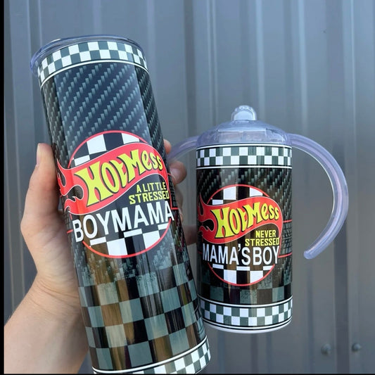 Mama & mini matching tumblers - boy mama