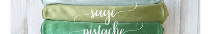 Sage green satin bows