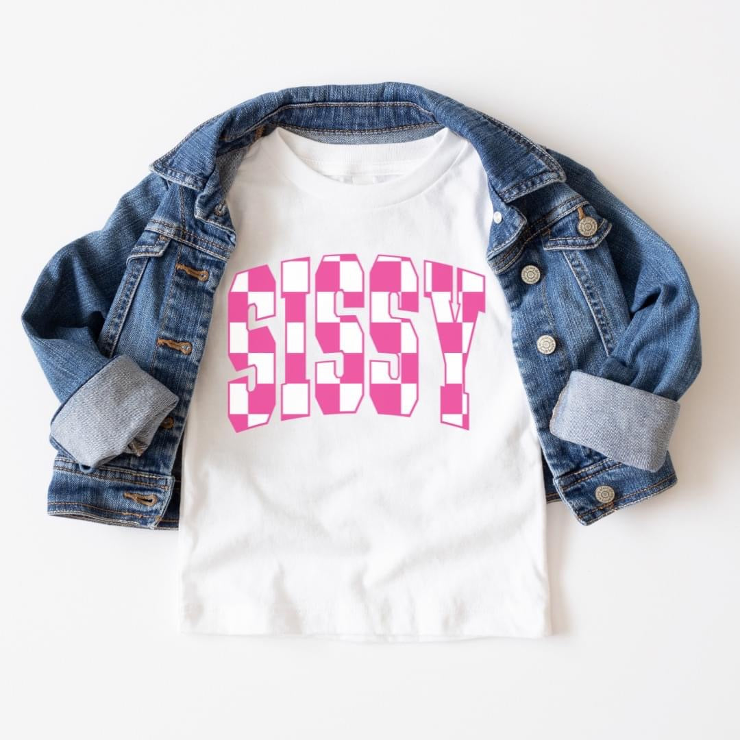 Checkered sissy tshirt