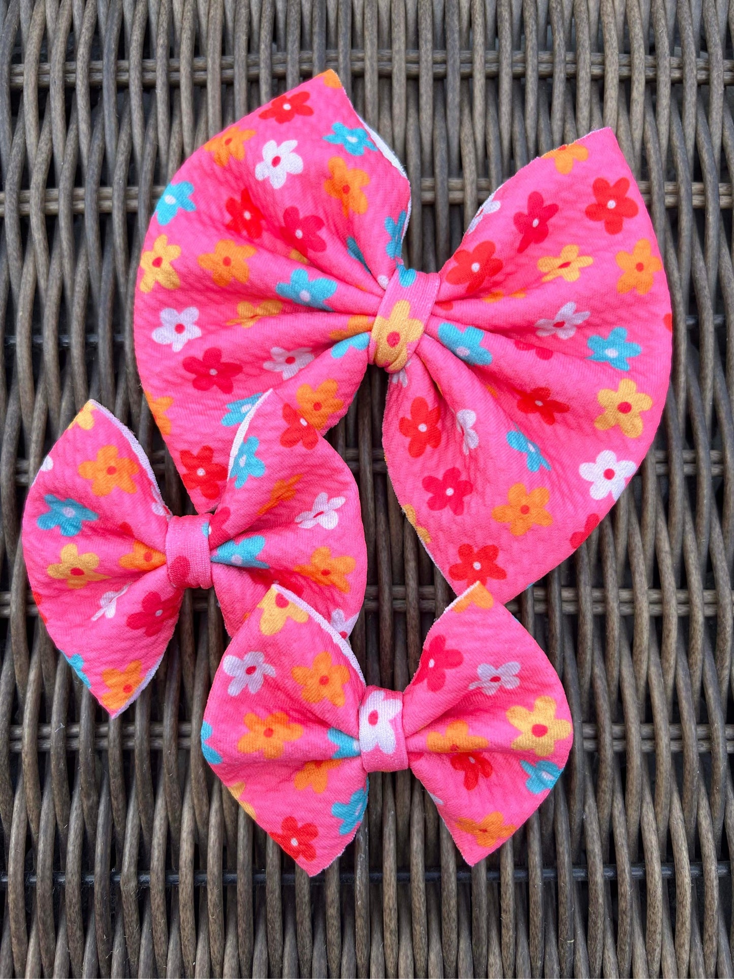 Pink florals bows