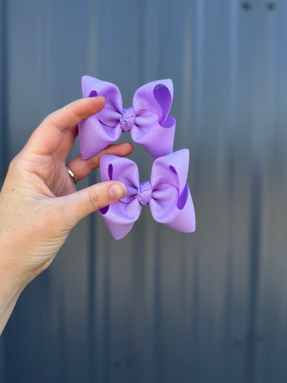 Glitter ribbon bows