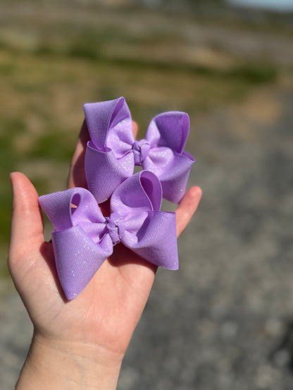 Glitter ribbon bows