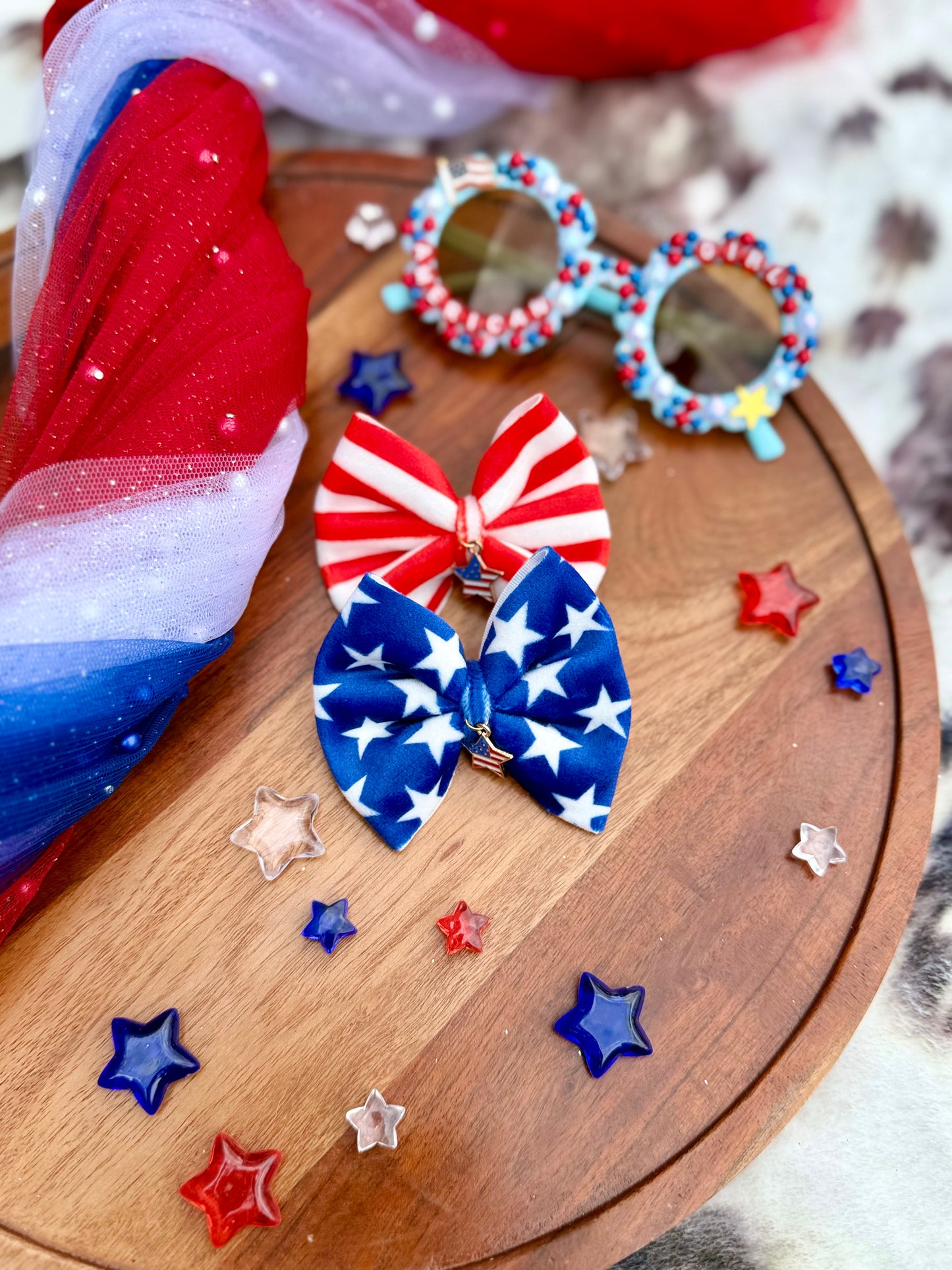 Stars and Stripes plushy piggies - all sizes