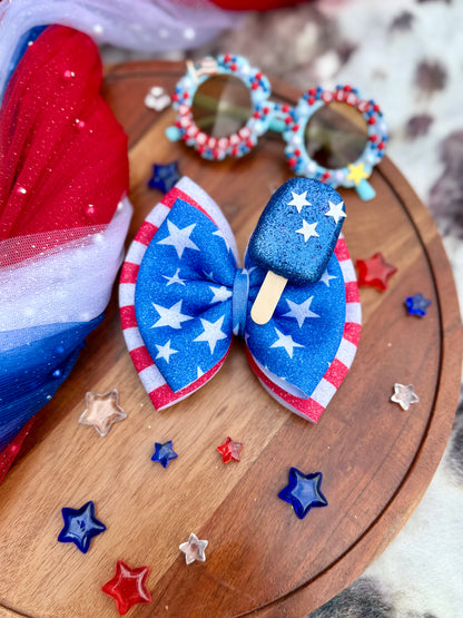 Stars and Stripes stacked bows