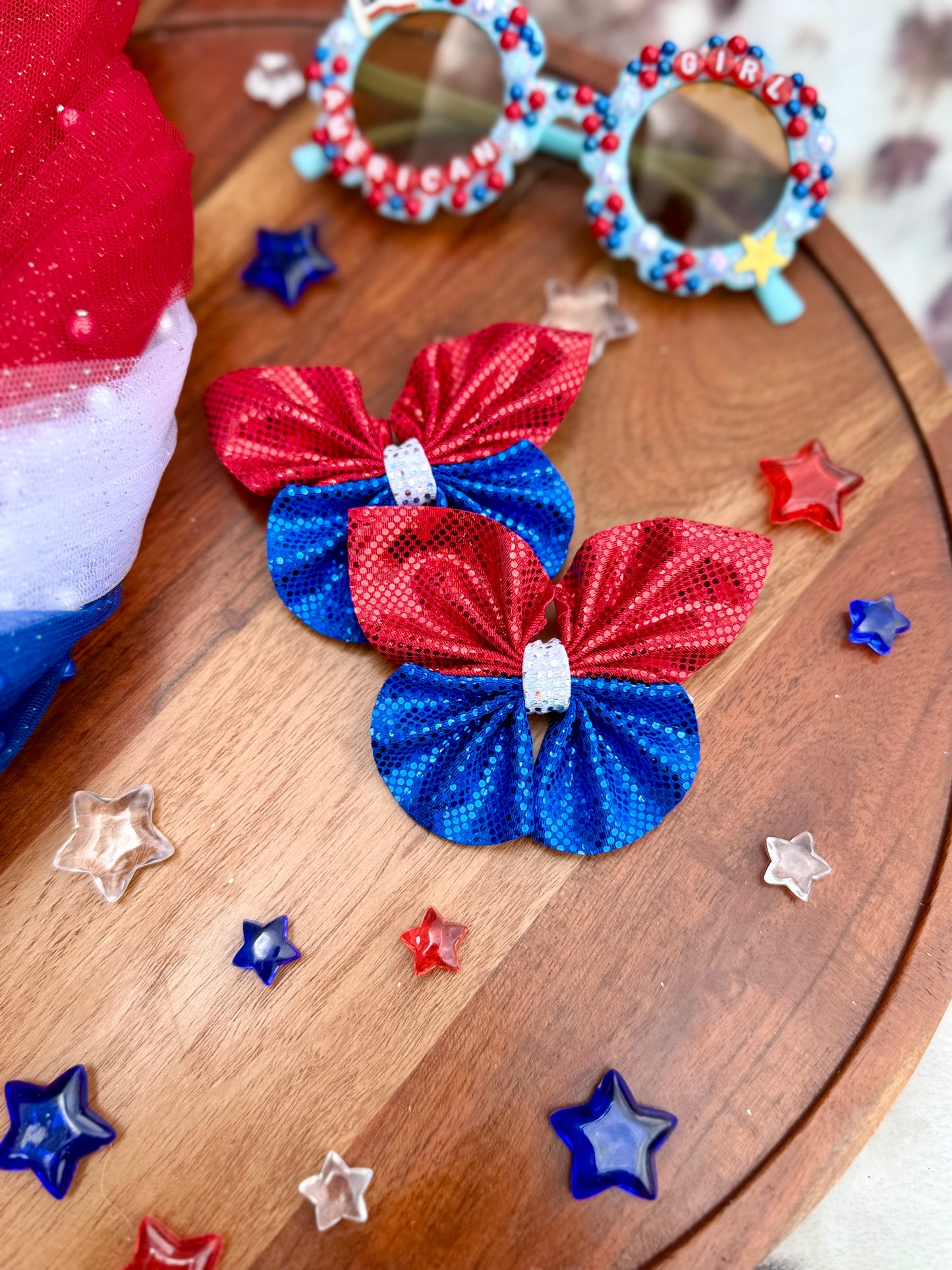 RWB butterfly bows