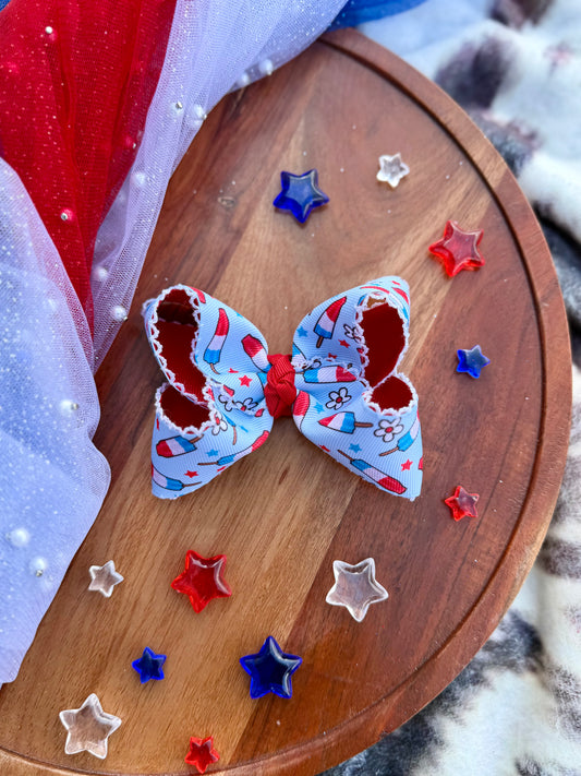 Popsicles ribbon bow