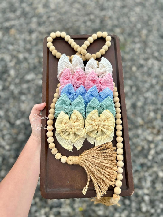 Spring ruffle bow BUNDLE