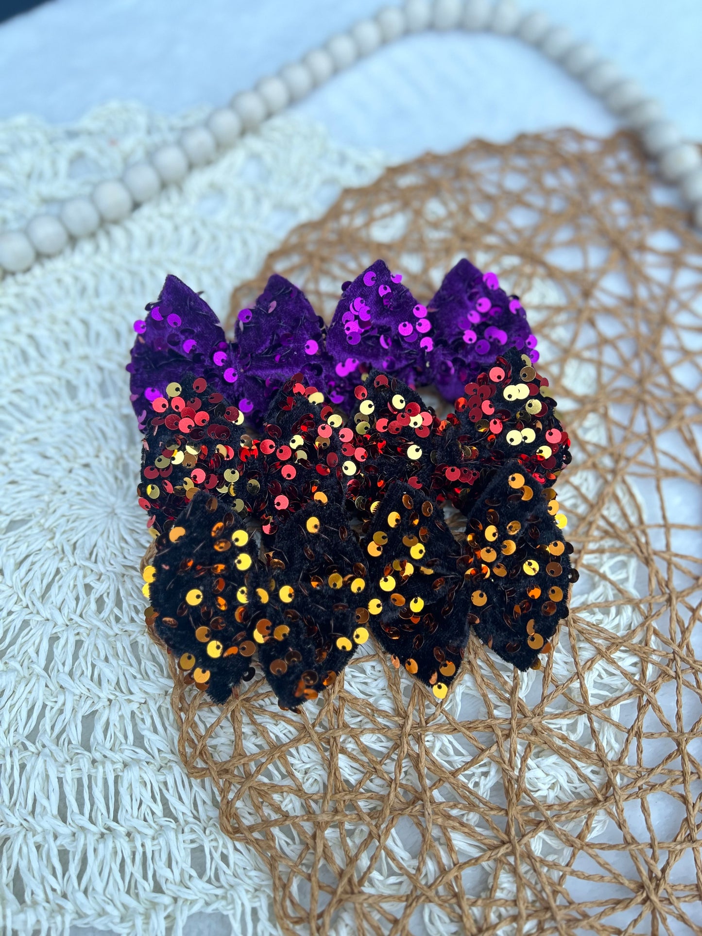 Fall sequins bow - many styles