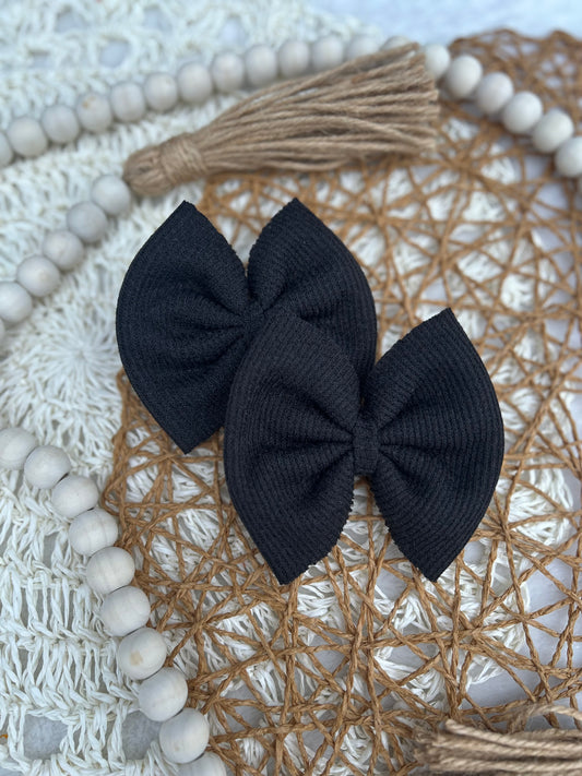 Black sweater bow - many styles