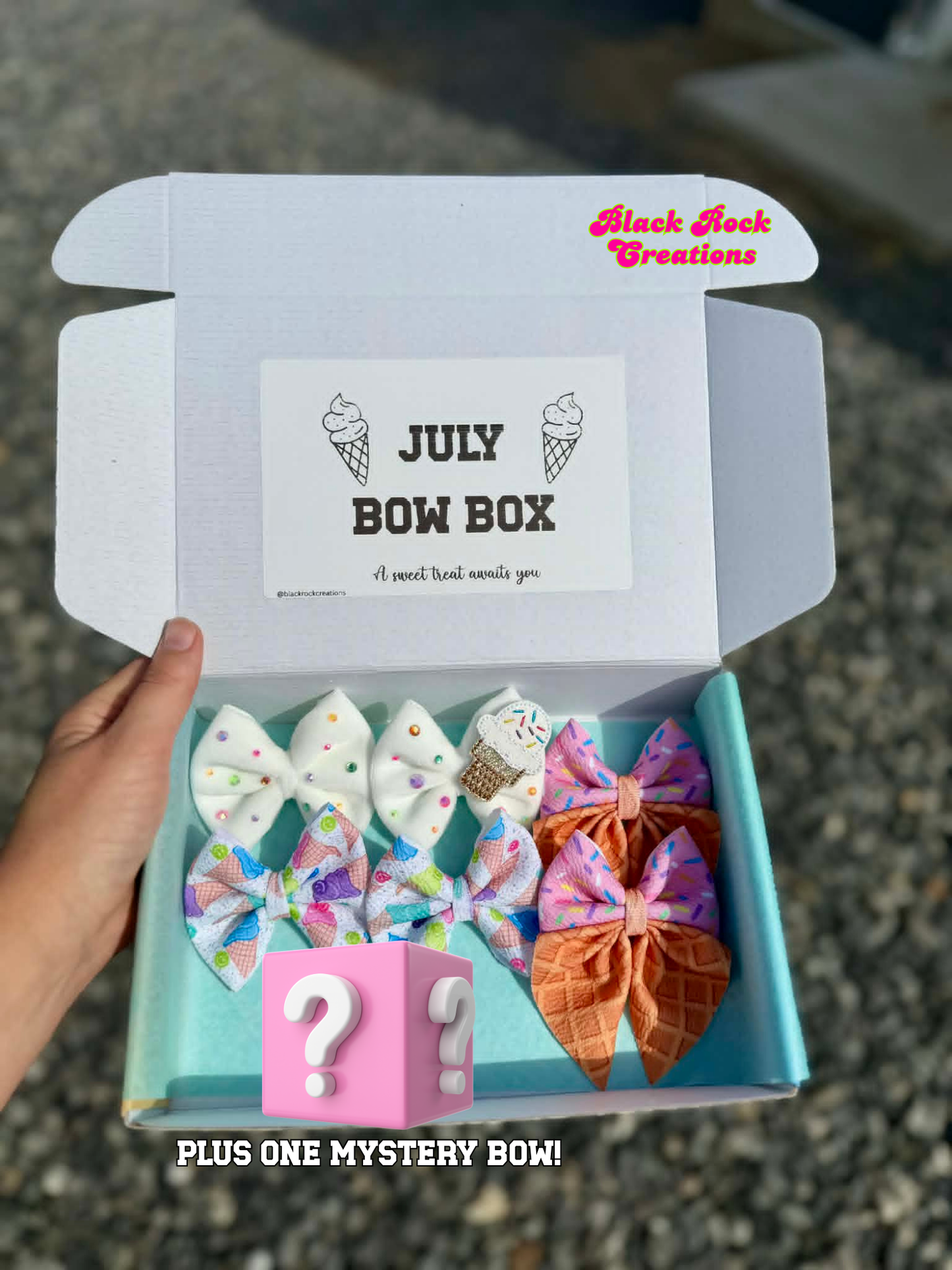July bow box