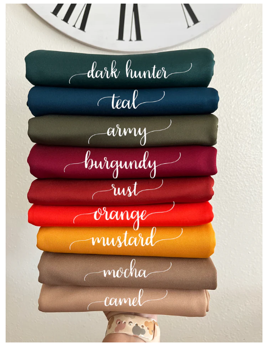 fall puff bow box (9 colors)
