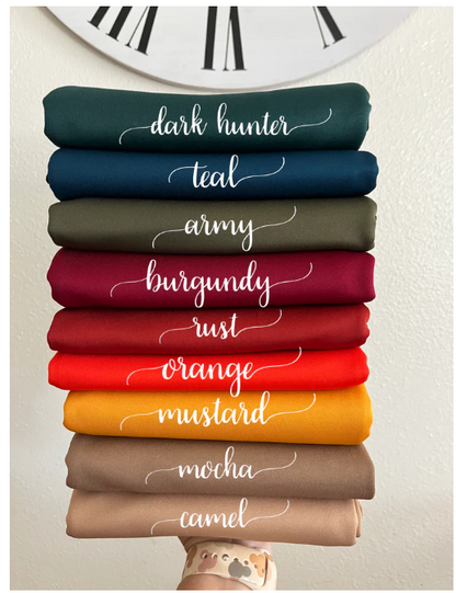 fall puff bow box (9 colors)