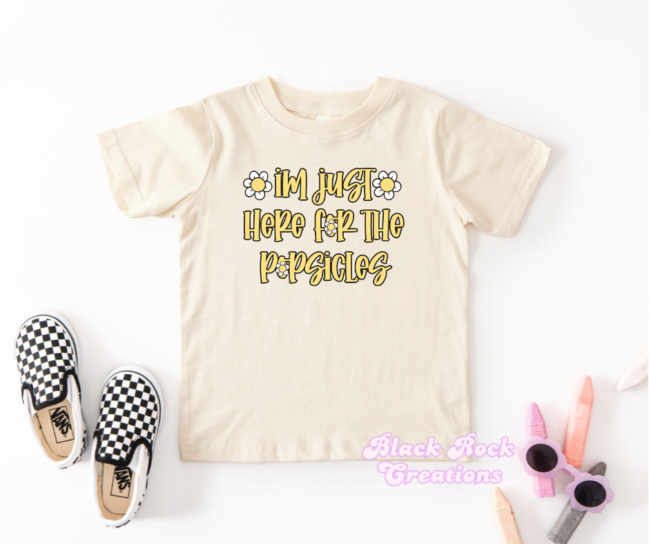 here for popsicles tee - infant & toddler