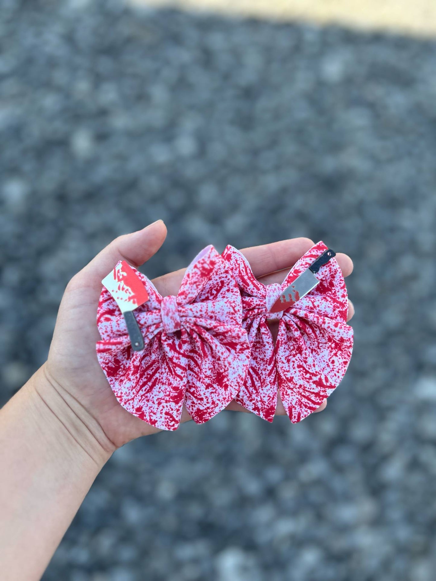 Splatter horror bows - more styles