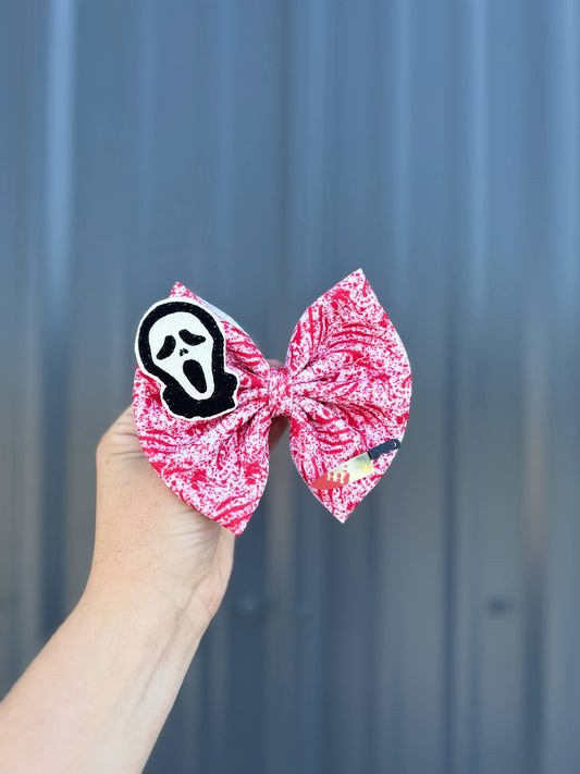 Horror face splatter bows - more styles