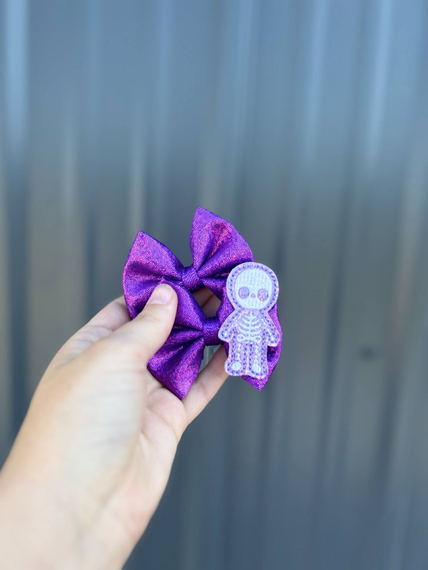 Skeleton neon holo bows - more styles