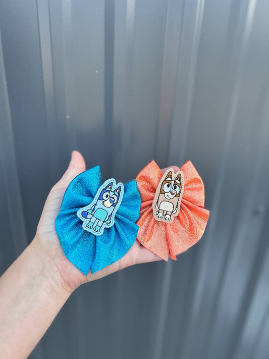 Mis matched dog piggy bows
