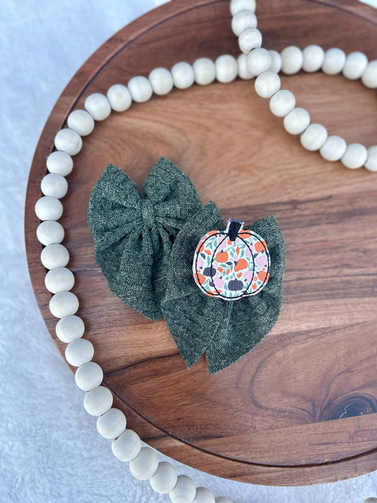Feltie ONLY add on - floral pumpkin
