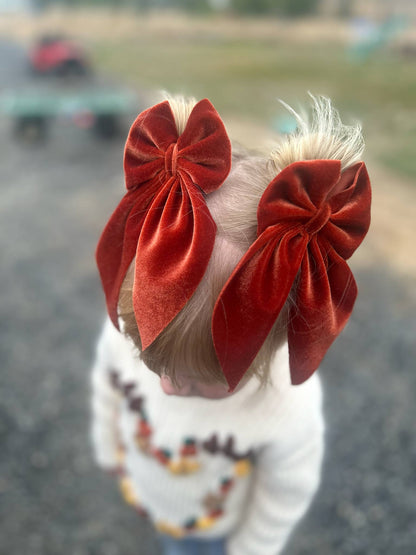 3" long tail sailor piggies - velvet fabric