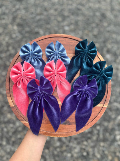 3" long tail sailor piggies - velvet fabric