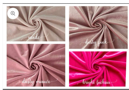 3" long tail sailor piggies - velvet fabric