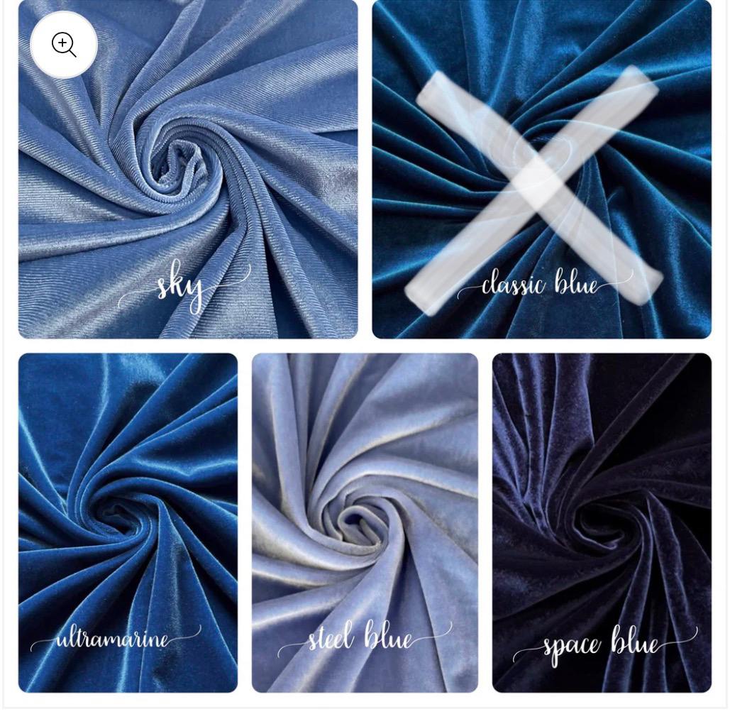 3" long tail sailor piggies - velvet fabric