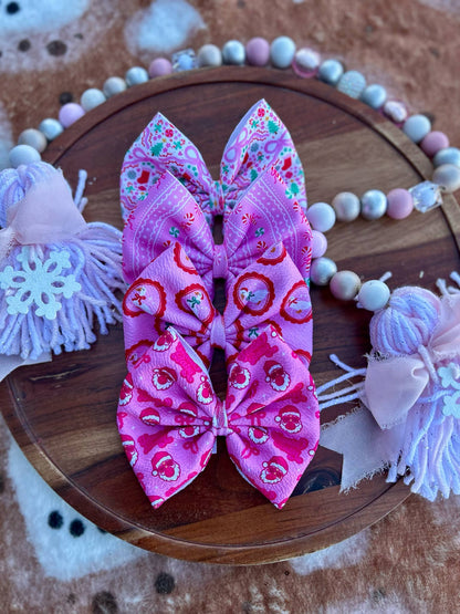 INDIVIDUAL Christmas patterns bows - all styles