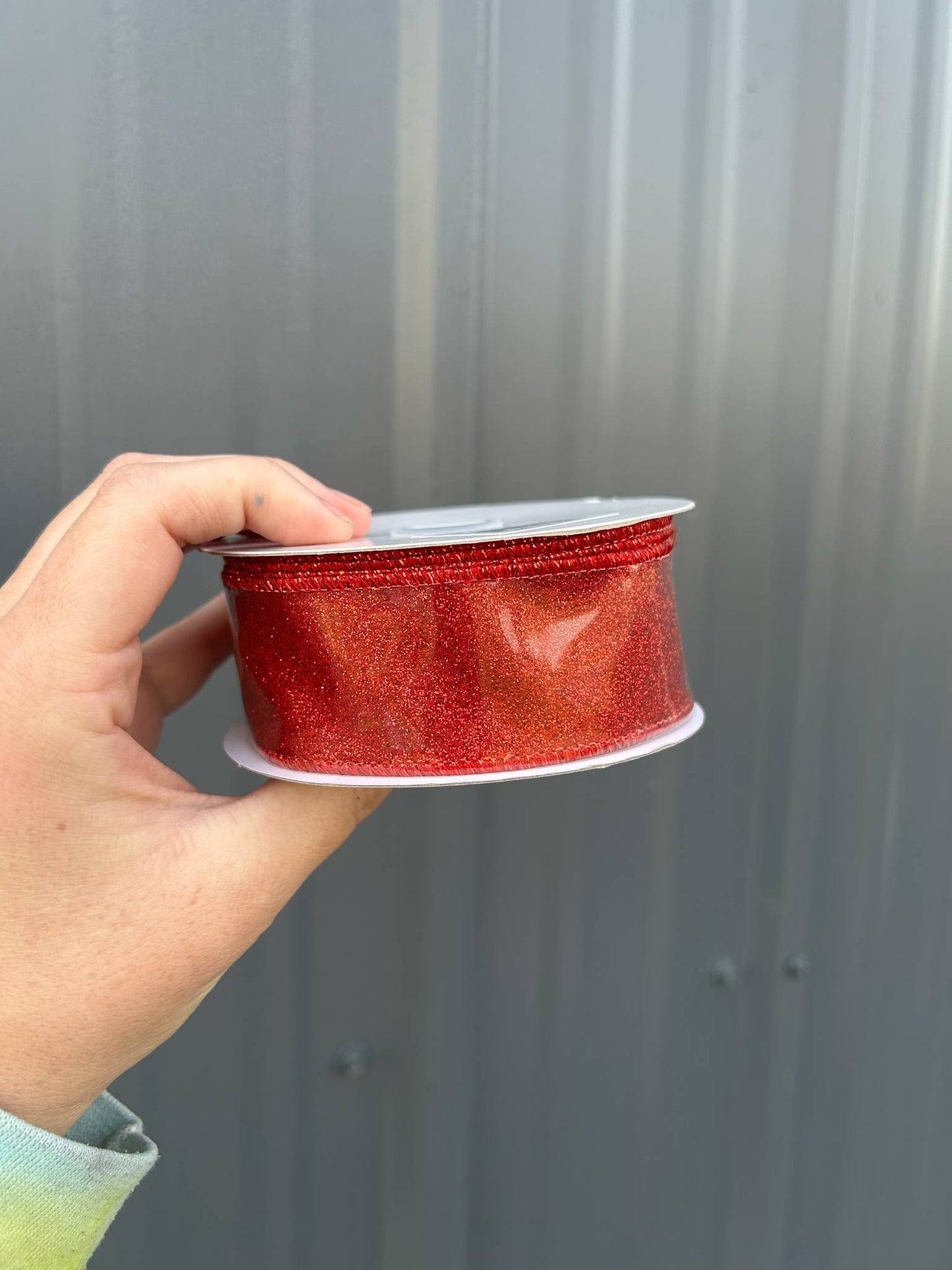 Red glitter ribbon bows - more sizes