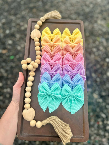 Spring waved bow BUNDLE