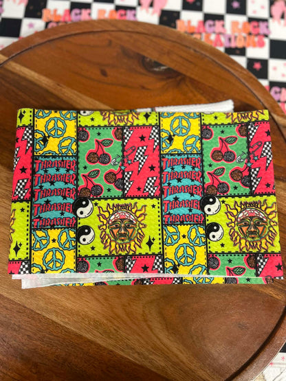 Neon patchwork bows - all styles LEAVE HARDWARE IN NOTES PLZ (CLIP OR NYLON)
