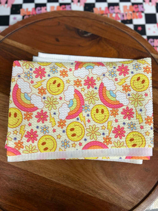 Happy rainbows bows - all styles LEAVE HARDWARE IN NOTES PLZ (CLIP OR NYLON)