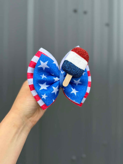 Stars and Stripes stacked bows