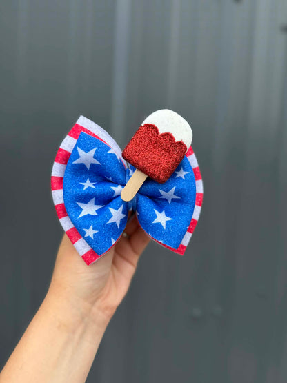 Stars and Stripes stacked bows