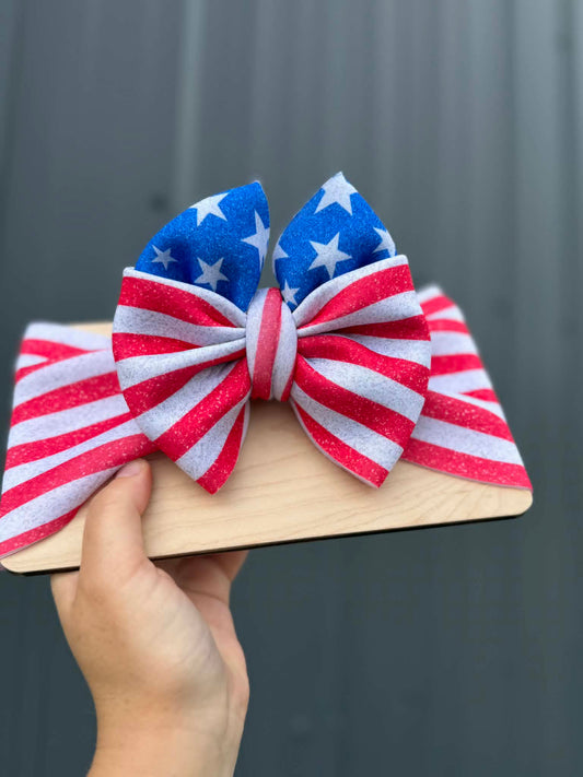 Stars and Stripes messy wrap