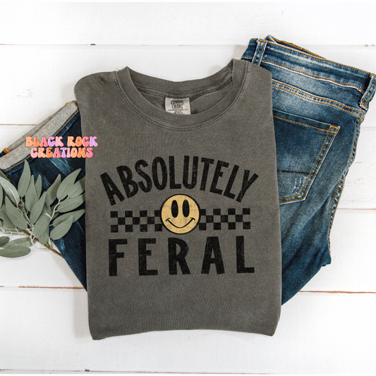 absolutely feral comfort colors tshirt