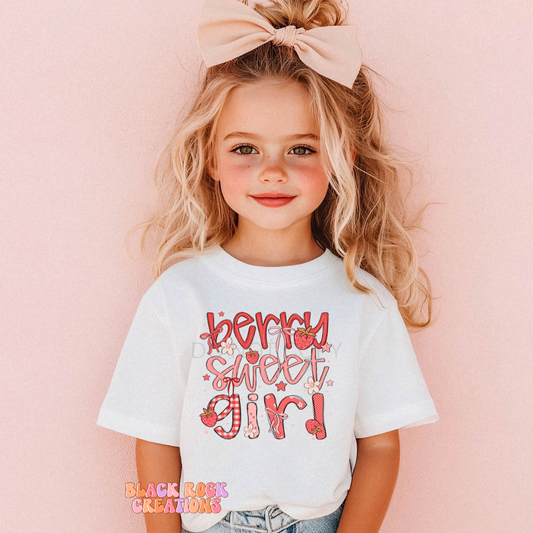 berry sweet girl toddler tee