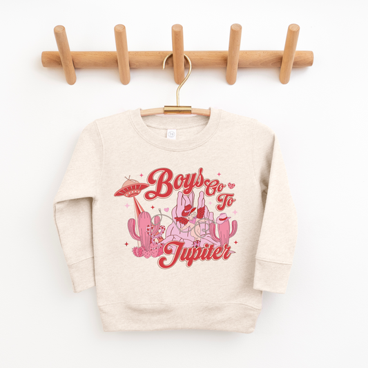 Toddler boys go to jupiter valentines day sweatshirt