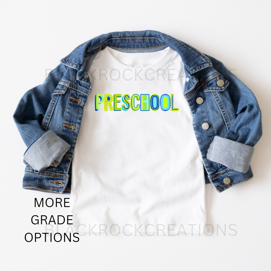 first day of school tshirt - boy colors