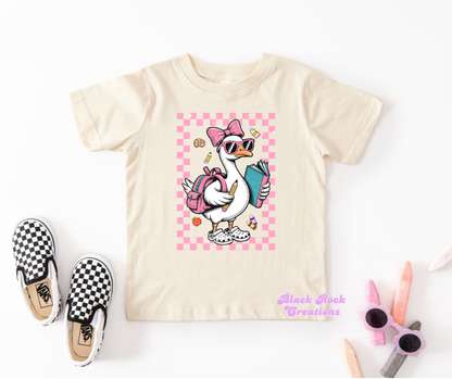 Back to school goose tee - infant & toddler