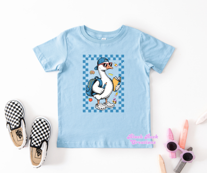 Back to school goose tee - infant & toddler