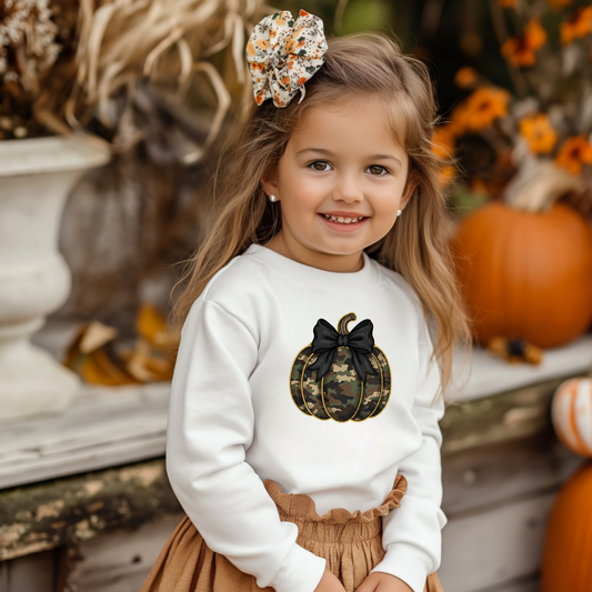 Camo pumpkin toddler sweatshirt