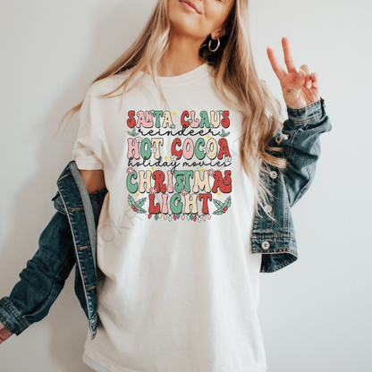 Christmas fun comfort colors t-shirt