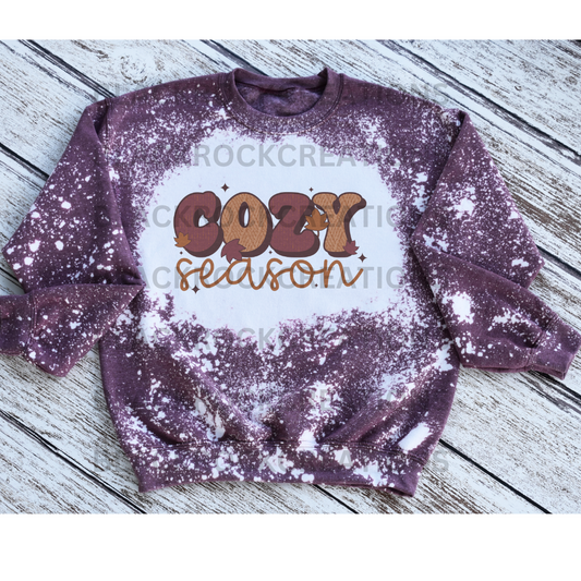 Cozy season bleached sweatshirt