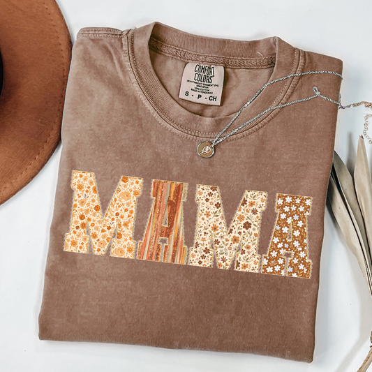 Mama fall comfort colors tshirt