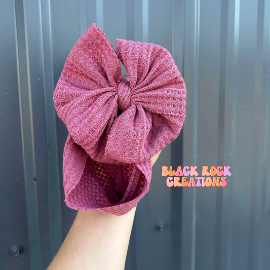 Dark pink waffle fabric - choose style
