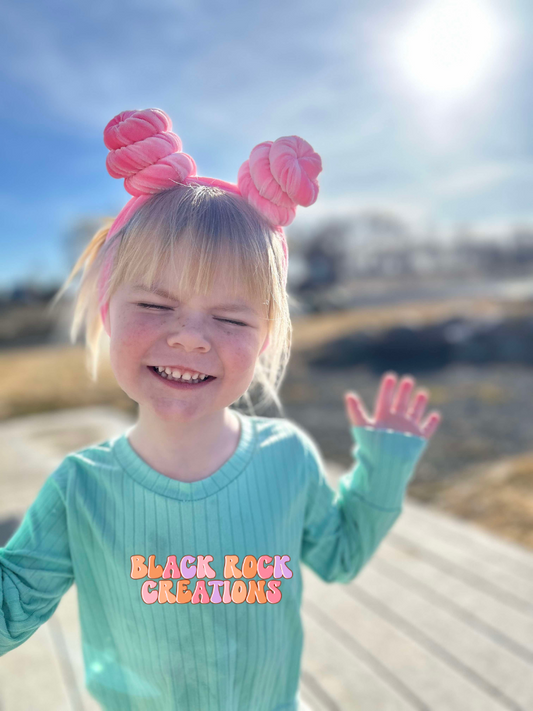 Topknot piggies headwrap