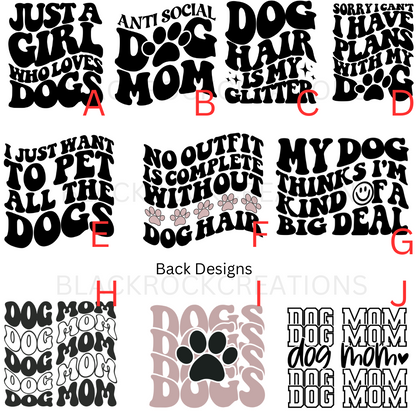 Dog lover shirts - choose designs