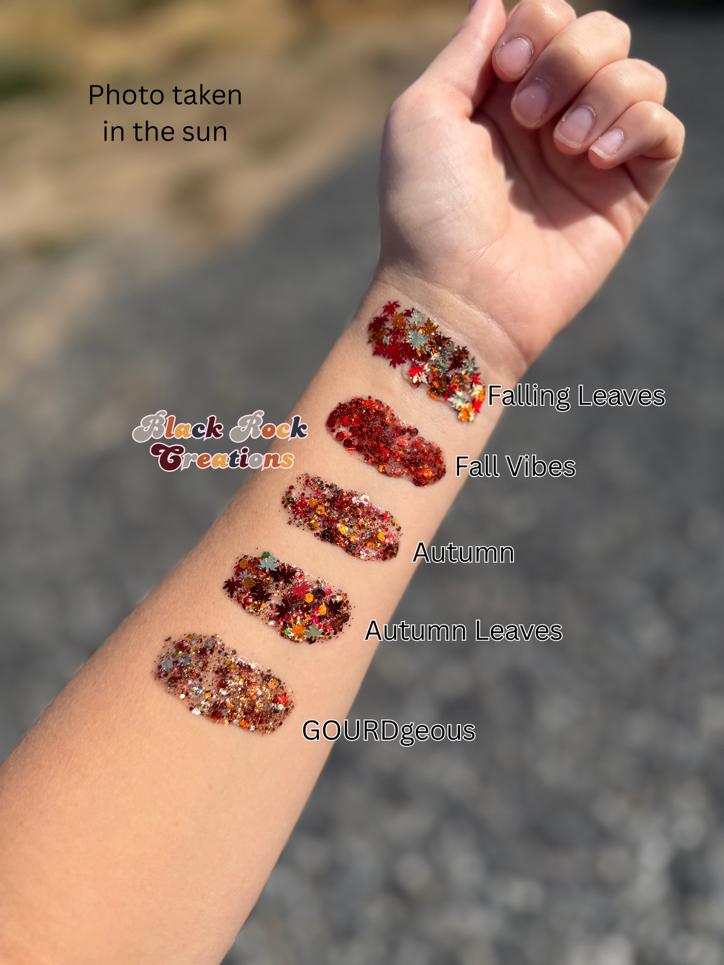 Fall hair glitter