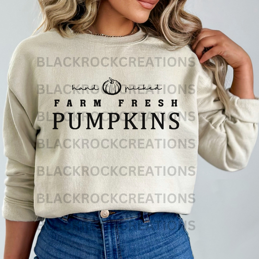 farm fresh pumpkins sweatshirt